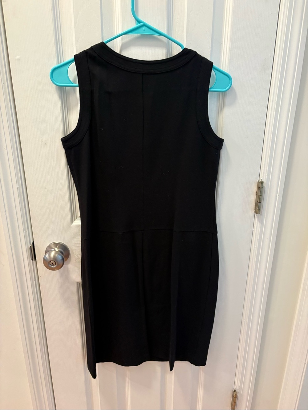 Talbots Black Button-Front Shift Dress - Picture 2 of 2